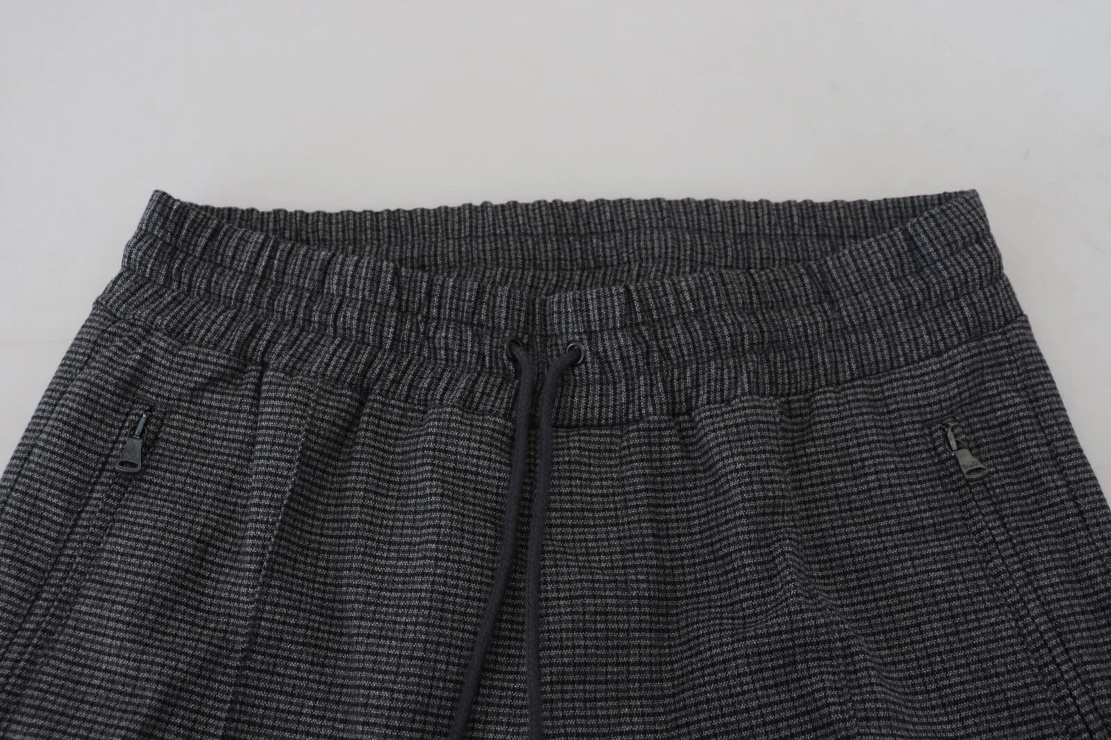 Dolce & Gabbana Gray Striped Wool Skinny Trouser Men's Pants