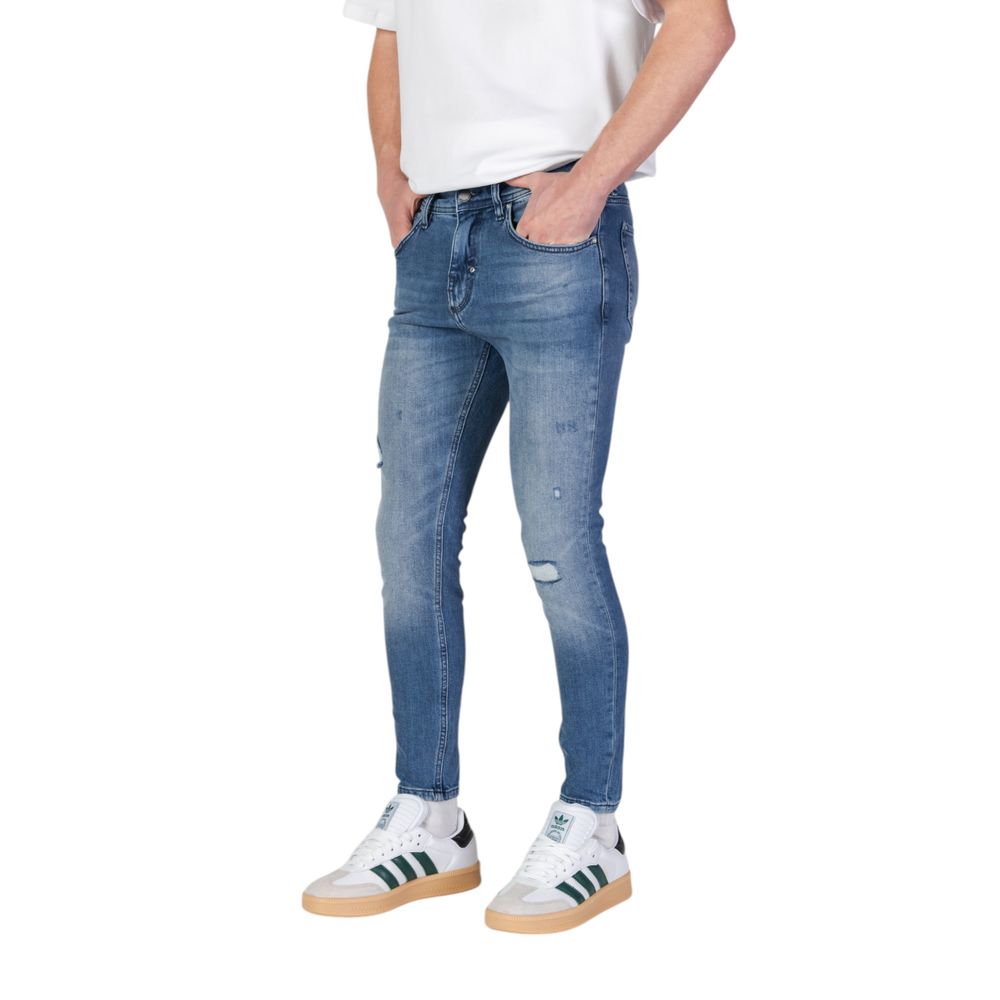 Antony Morato Blue Cotton Skinny Men's Jeans