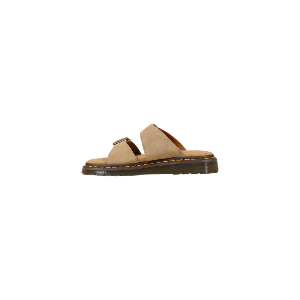 Dr. Martens Beige Leather Flat Men's Sandals