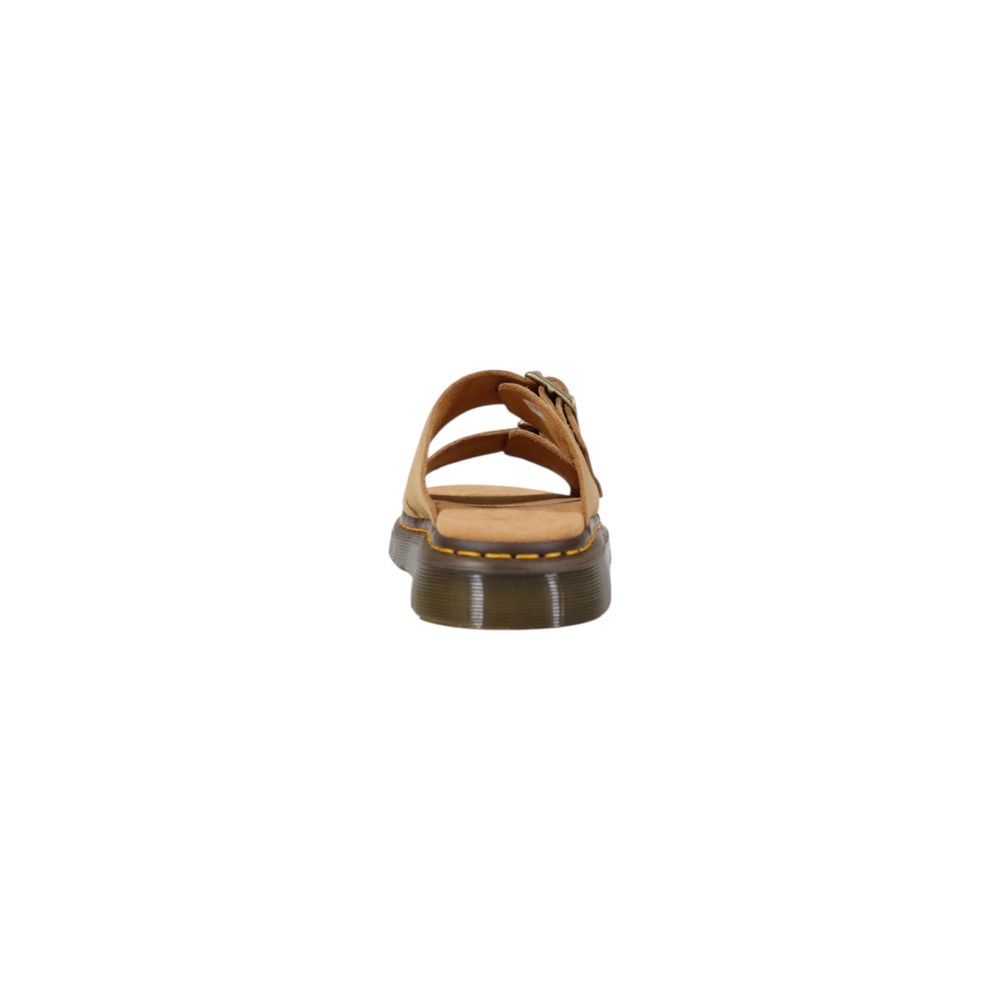 Dr. Martens Beige Leather Flat Men's Sandals