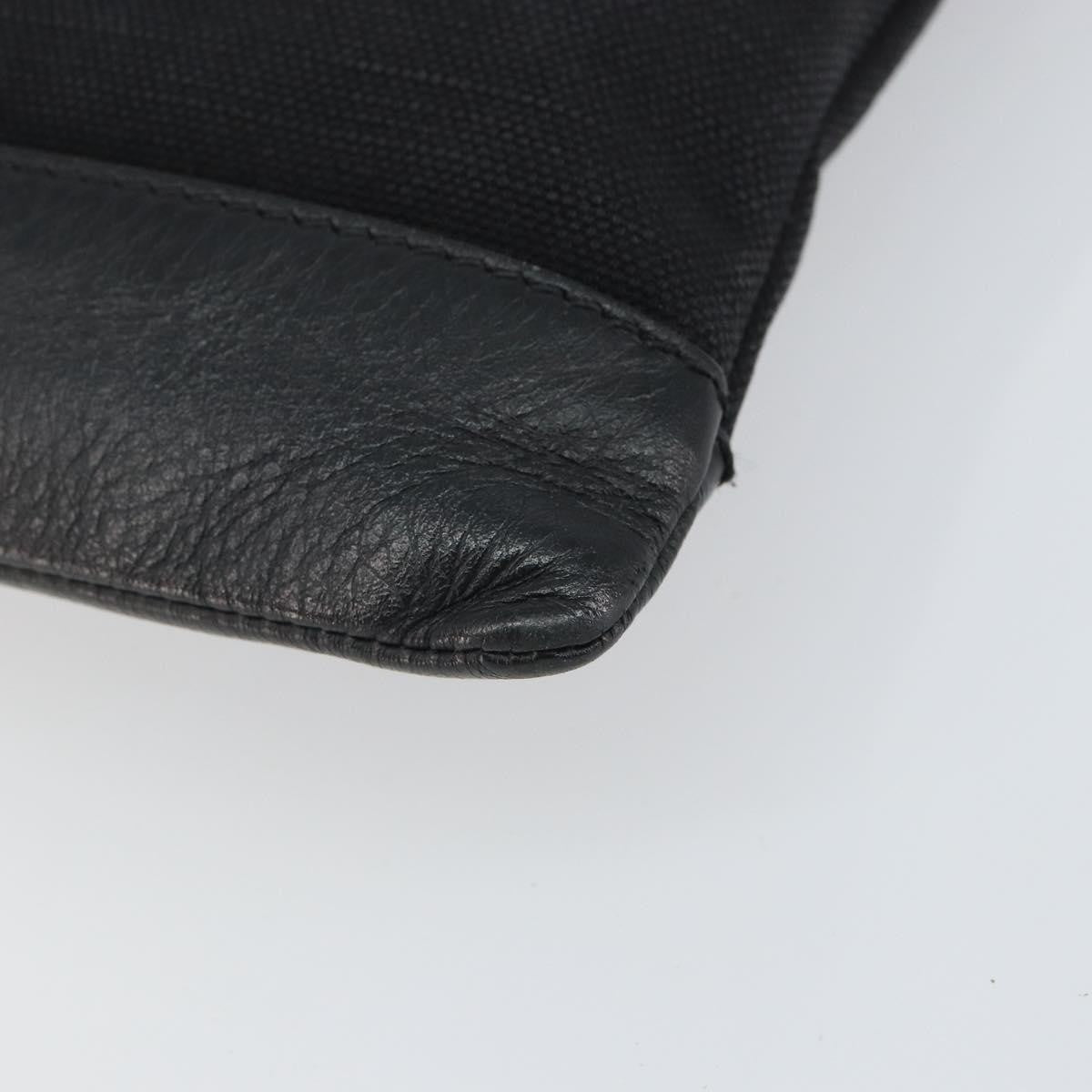 Balenciaga Navy Zip Canvas And Leather Black Canvas Clutche & Pouche Bag (Pre-Owned)