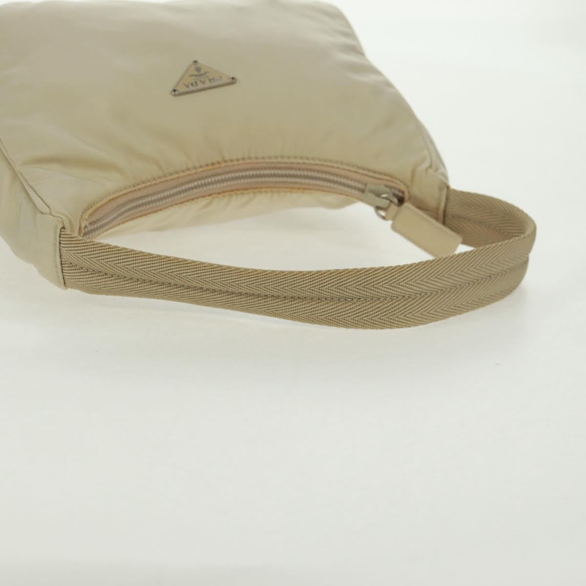 Prada Hobo Tessuto Beige Nylon Handbag (Pre-Owned)