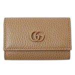 Gucci Gg Marmont Beige Leather Wallet  (Pre-Owned)