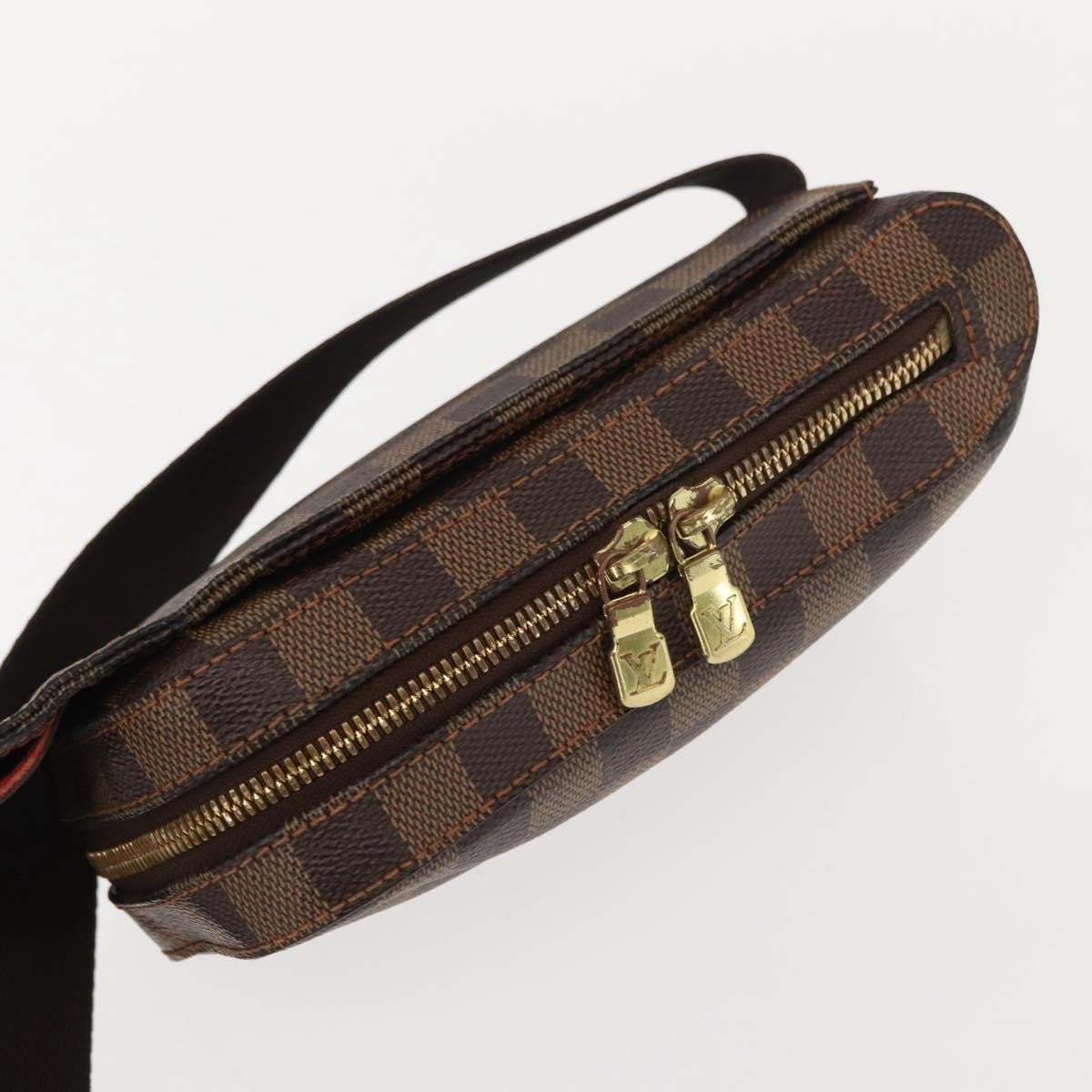 Louis Vuitton Geronimos Waist Damier Ebene Brown Canvas Shoulder Bag Bag (Pre-Owned)