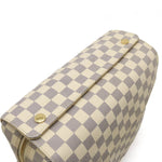 Louis Vuitton Naviglio White Canvas Shoulder Bag (Pre-Owned)