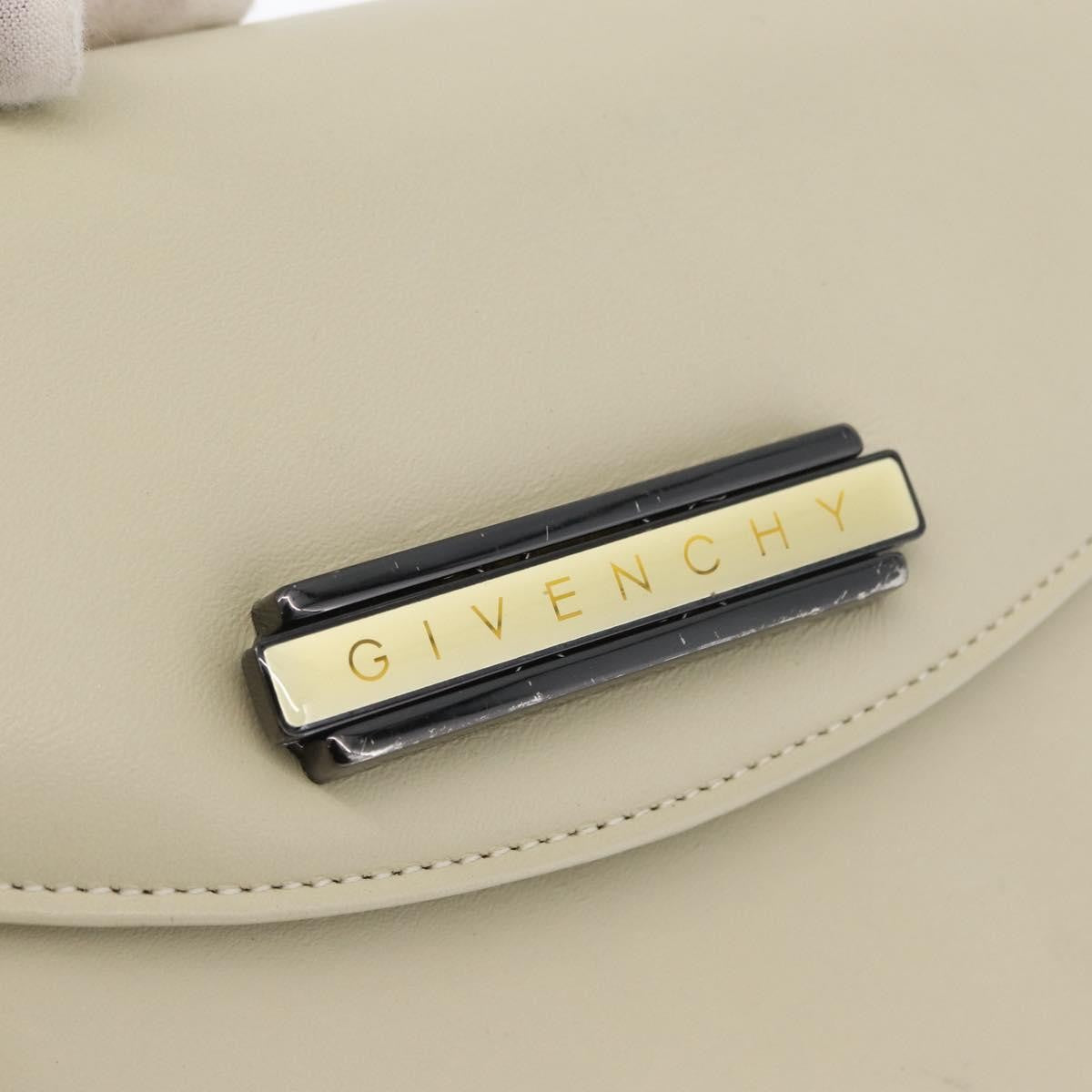 Givenchy Vintage Leather Beige Leather Handbag (Pre-Owned)