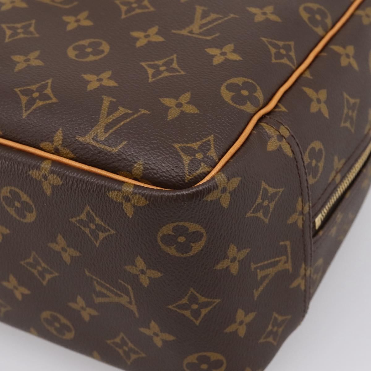 Louis Vuitton Deauville Monogram Canvas Brown Canvas Handbag (Pre-Owned)
