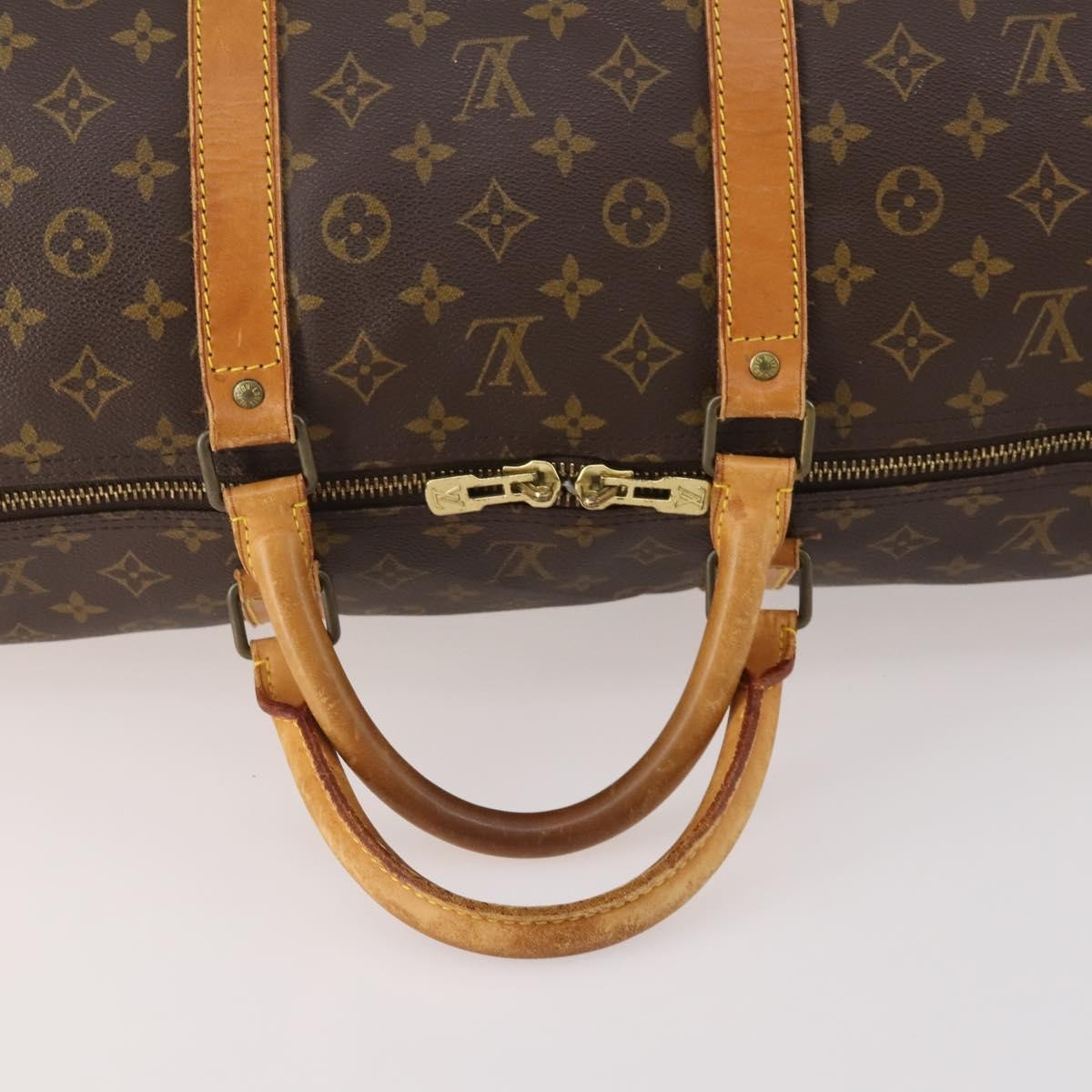 Louis Vuitton Keepall Monogram Canvas Brown Canvas Travel Bag Bag (Pre-Owned)