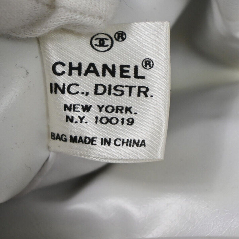 Chanel Drawstring Black Canvas Shoulder Bag (Pre-Owned)