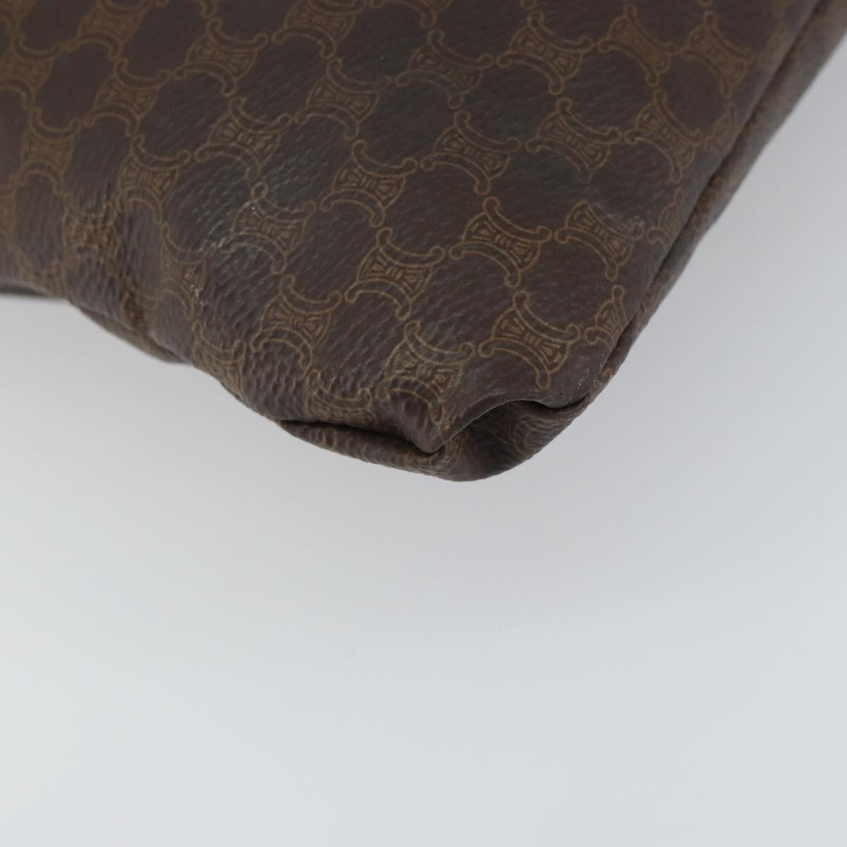 Celine Vintage Macadam Canvas Brown Canvas Tote Bag Bag (Pre-Owned)