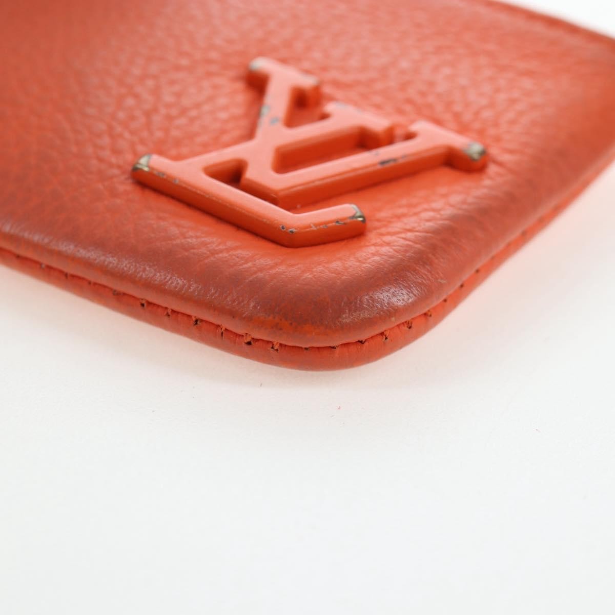 Louis Vuitton Pochette Clés Everyday Lv Leather Orange Leather Wallets Accessory (Pre-Owned)