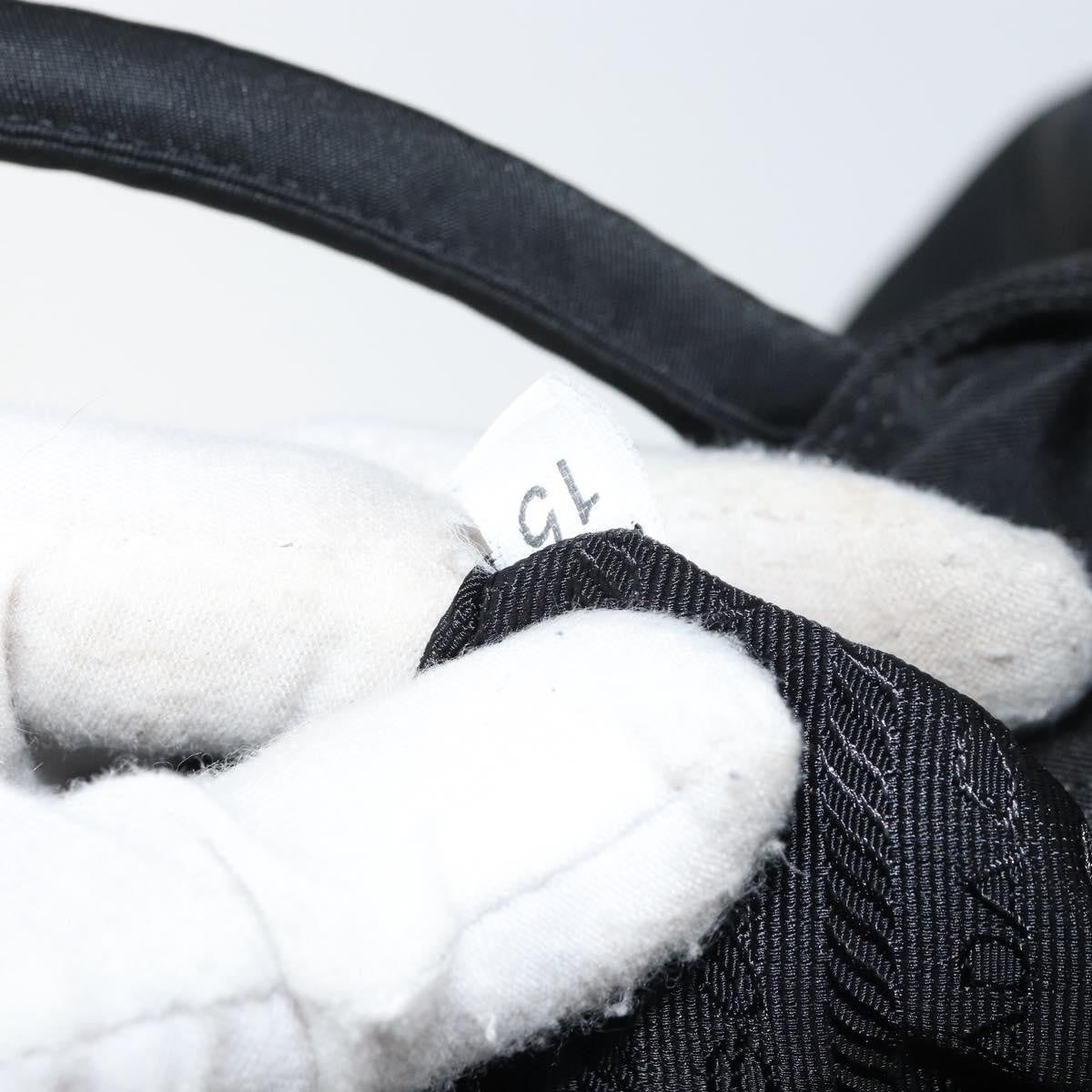 Prada Vintage Zip Tessuto Black Nylon Tote Bag Bag (Pre-Owned)
