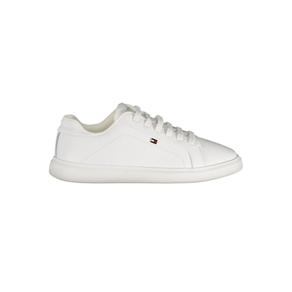 Tommy Hilfiger Bianco Polyurethane Women Women's Sneaker
