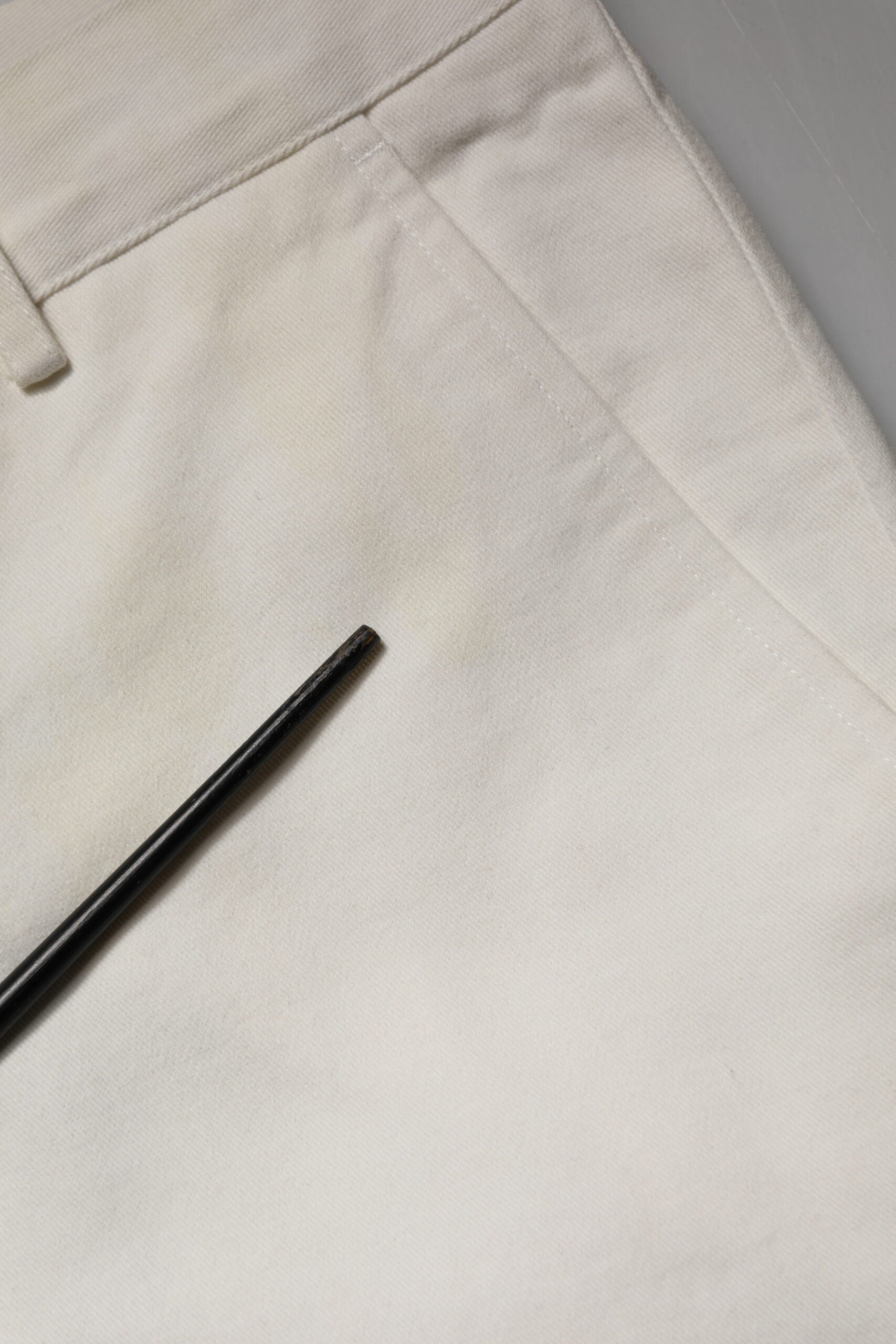 Daniele Alessandrini White Cotton Straight Chino Trouser Men's Pants (Pre-Owned)