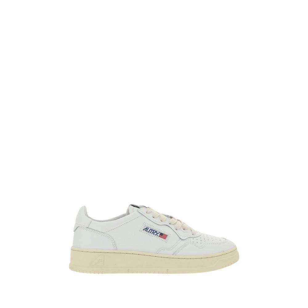 Autry White Calf Leather Bos Taurus Men's Sneakers