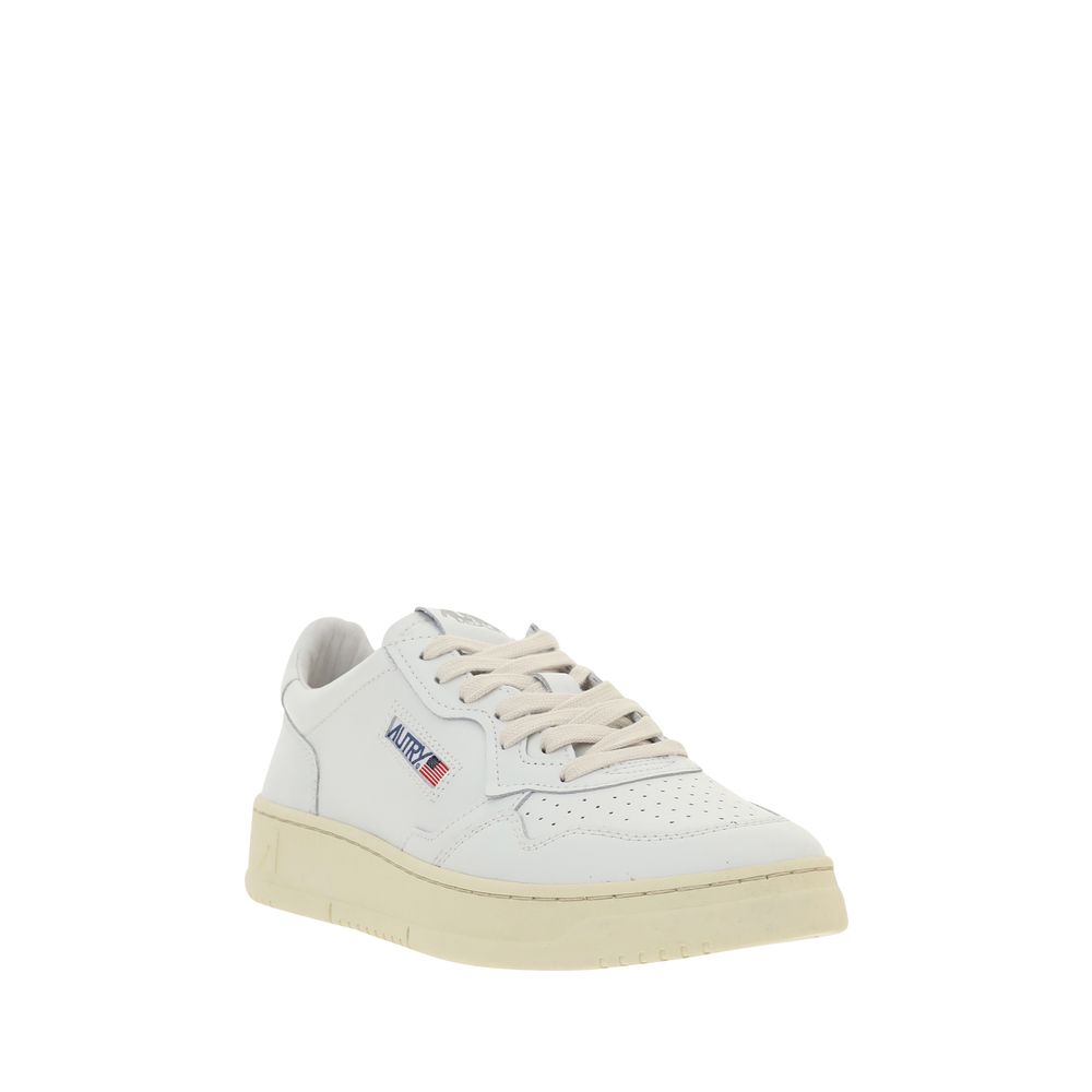 Autry White Calf Leather Bos Taurus Men's Sneakers