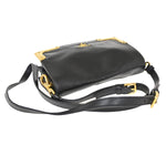Prada Spazzolato Nero Black Leather Shoulder Bag (Pre-Owned)