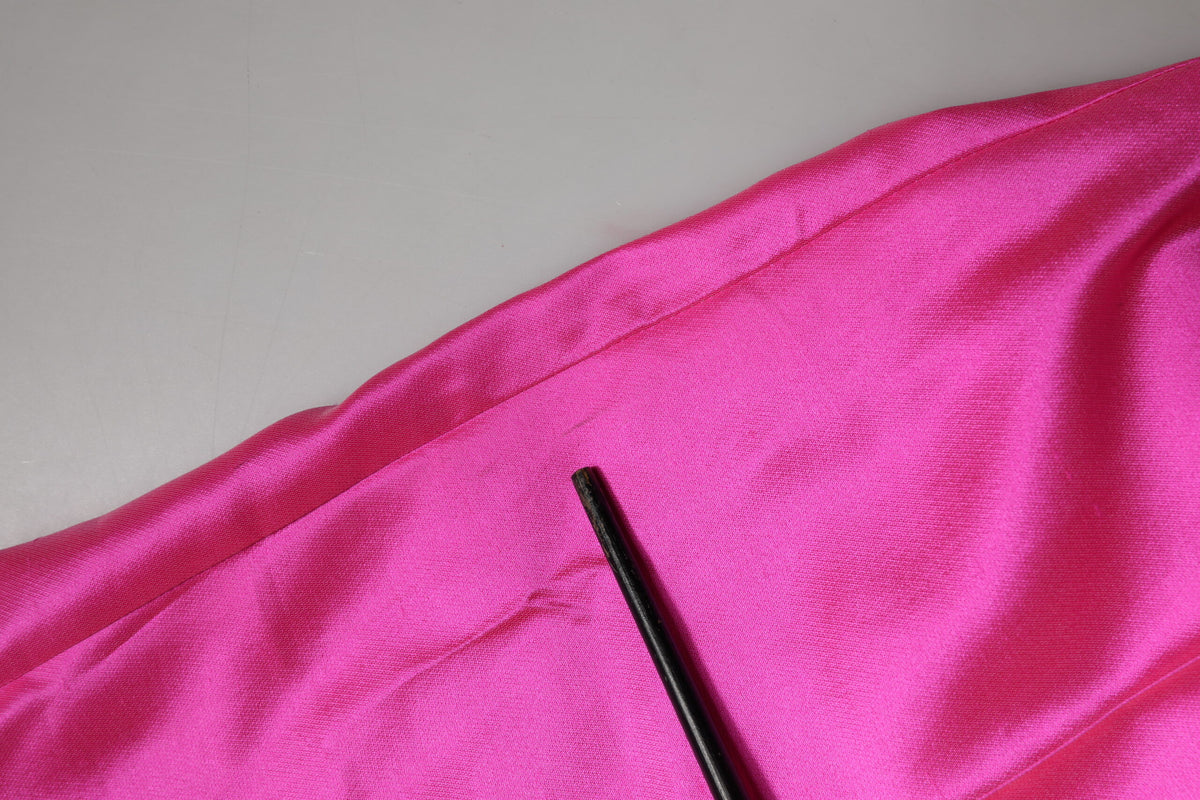 Dolce & Gabbana Pink Silk High Waist Dress Trousers Women's Pants (Pre-Owned)