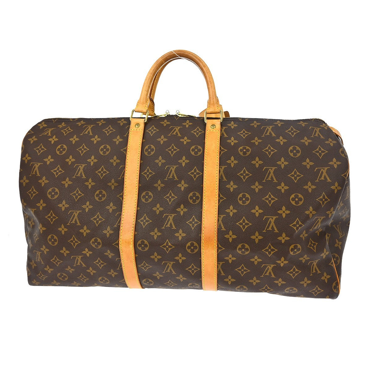 Louis Vuitton Keepall Monogram Canvas Brown Canvas Travel Bag Bag (Pre-Owned)