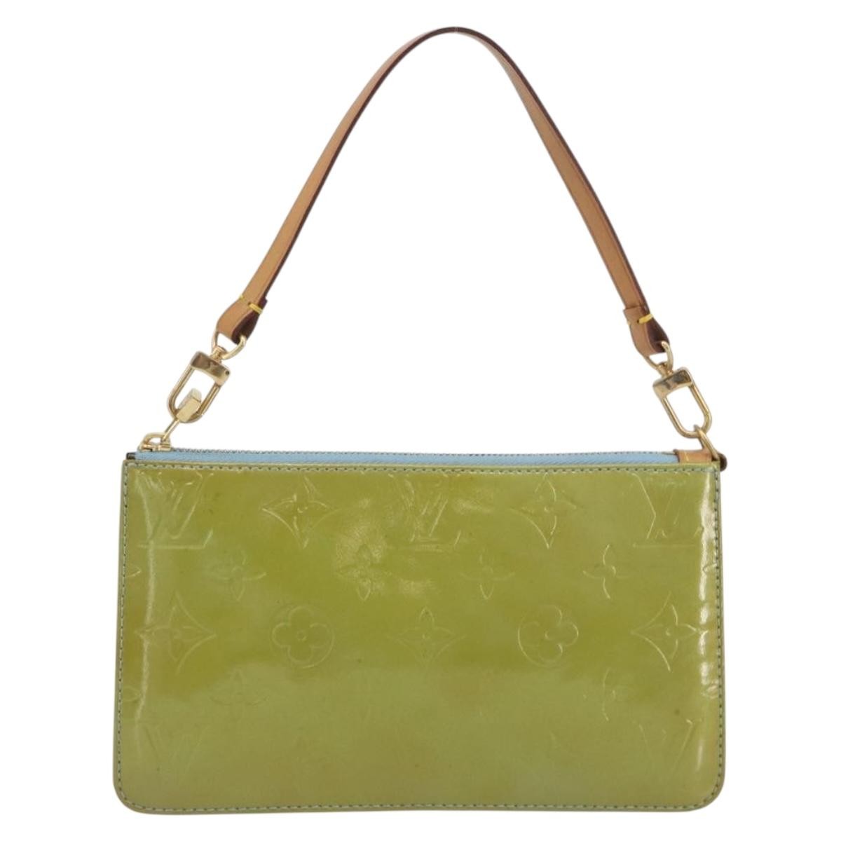 Louis Vuitton Lexington Pochette Monogram Vernis Green Patent_Leather Clutche & Pouche Bag (Pre-Owned)