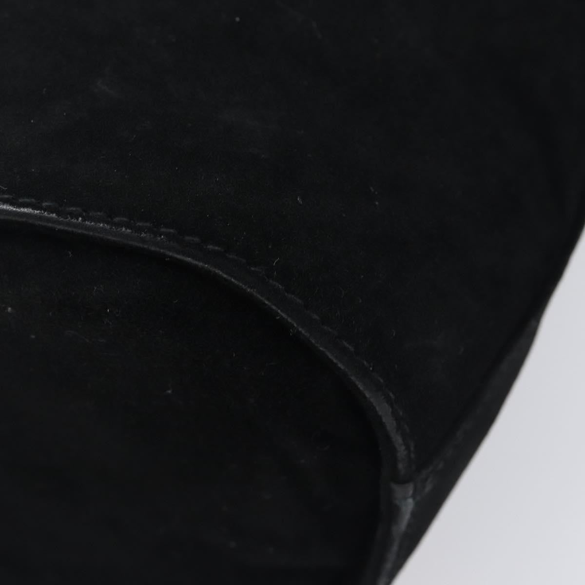 Salvatore Ferragamo Vala Suede Black Suede Shoulder Bag Bag (Pre-Owned)