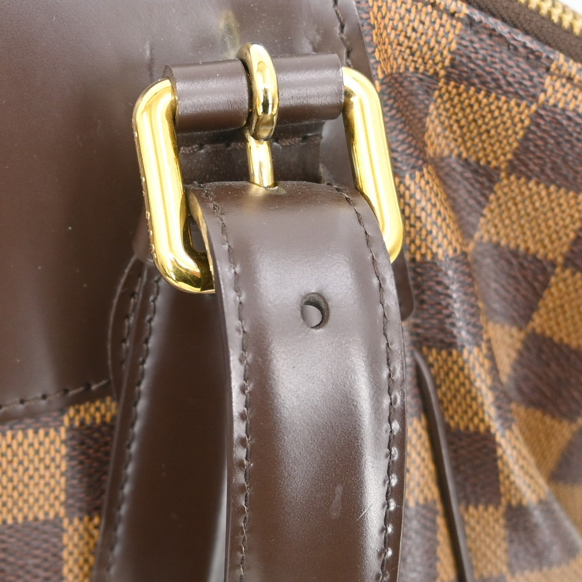 Louis Vuitton Verona Damier Ebene Brown Canvas Tote Bag Bag (Pre-Owned)