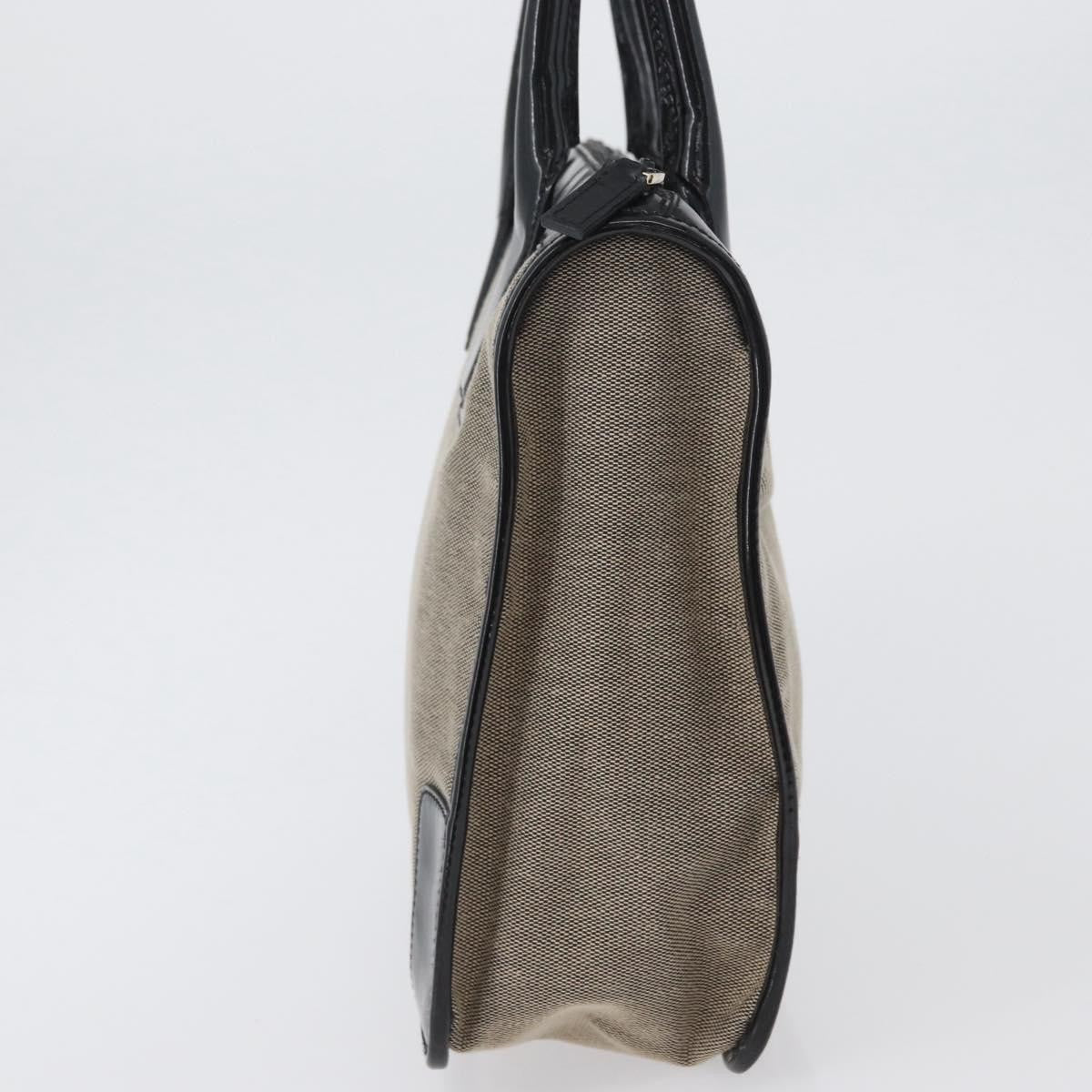 Gucci Vintage Tote Canvas Beige Canvas Tote Bag Bag (Pre-Owned)