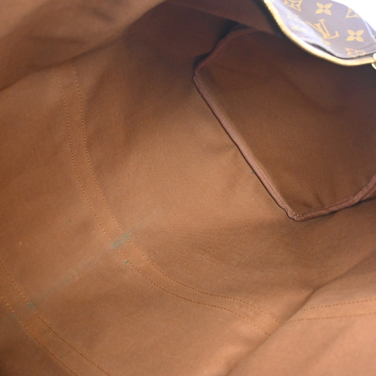 Louis Vuitton Keepall Monogram Brown Canvas Travel Bag Bag (Pre-Owned)