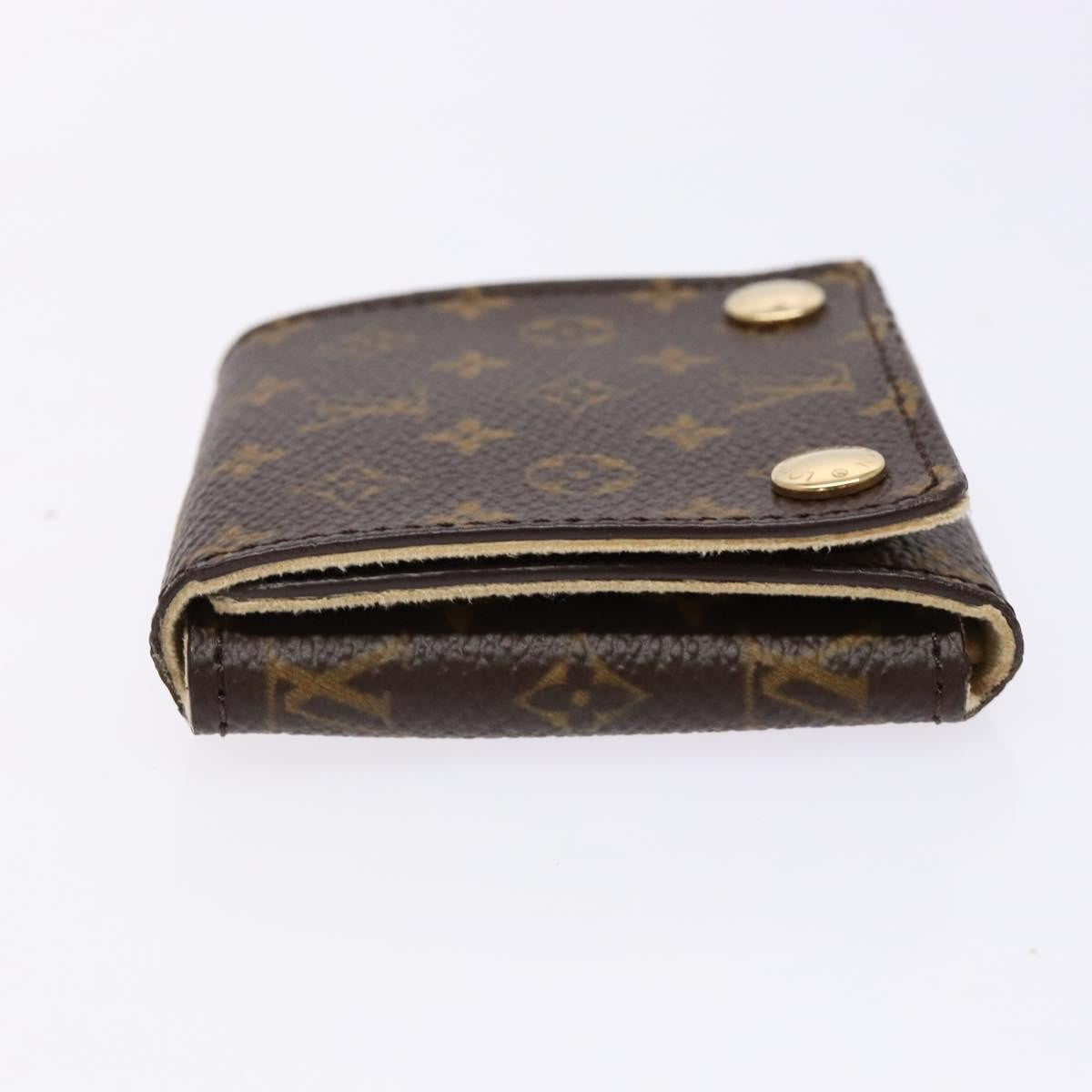Louis Vuitton Case Jewelry Box Canvas Brown Canvas Wallets Accessory (Pre-Owned)