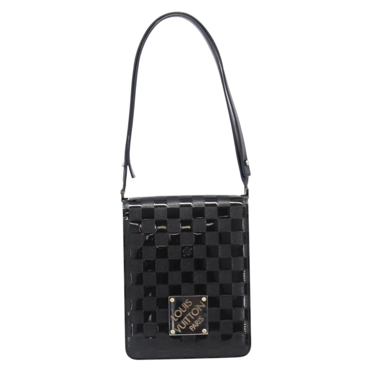 Louis Vuitton Cabaret Club Damier Vernis Black Patent_Leather Handbag (Pre-Owned)