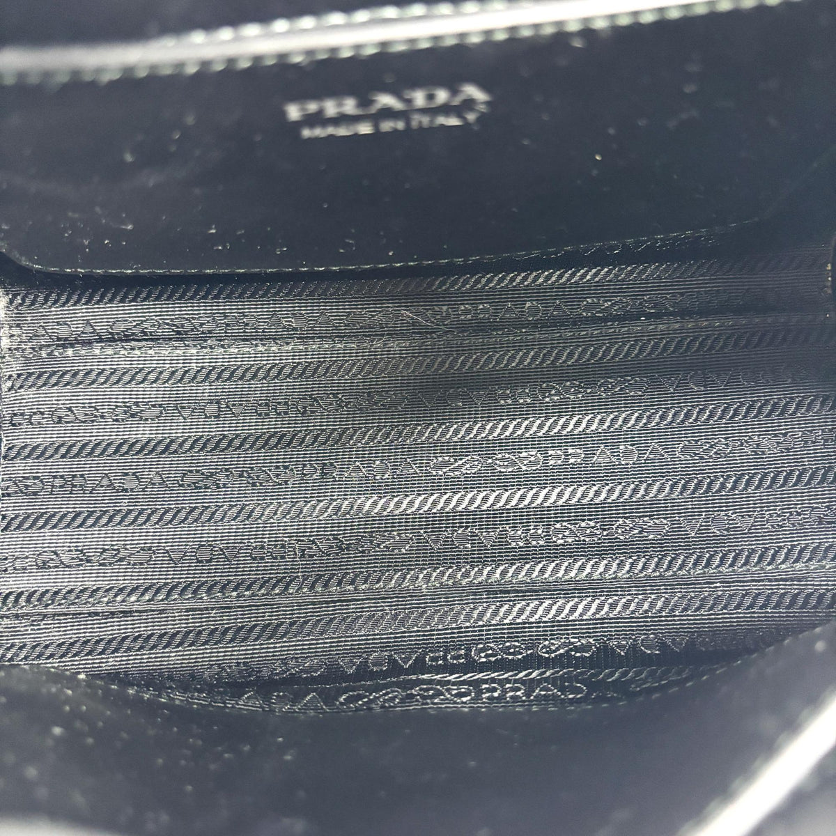 Prada Monochrome Saffiano Leather Black Leather Tote Bag Bag (Pre-Owned)