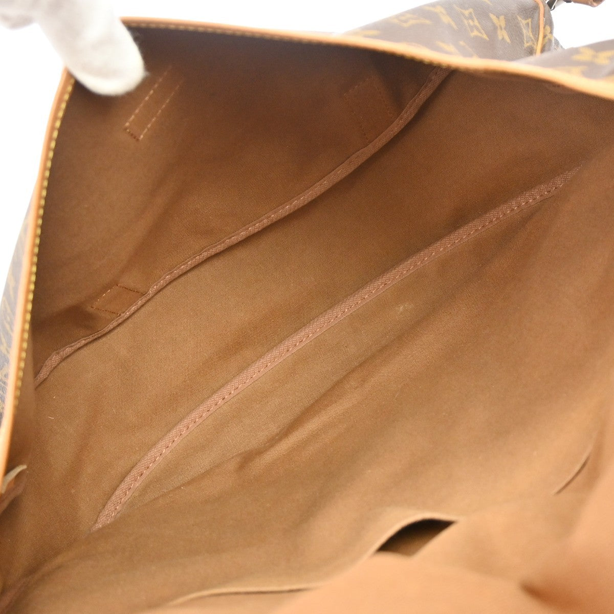 Louis Vuitton Saumur Monogram Canvas Brown Canvas Shoulder Bag Bag (Pre-Owned)