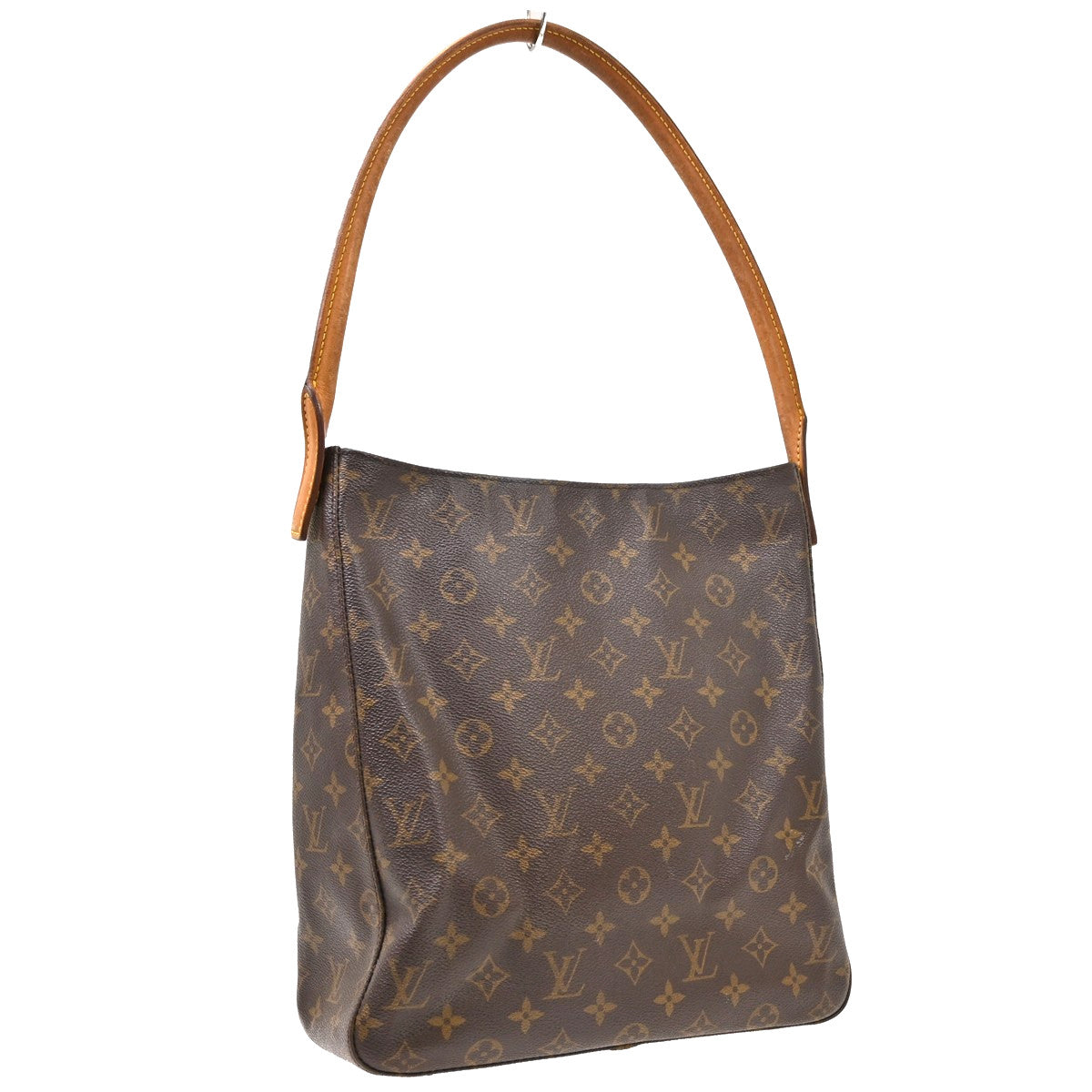 Louis Vuitton Loop Hobo Canvas Brown Canvas Shoulder Bag Bag (Pre-Owned)