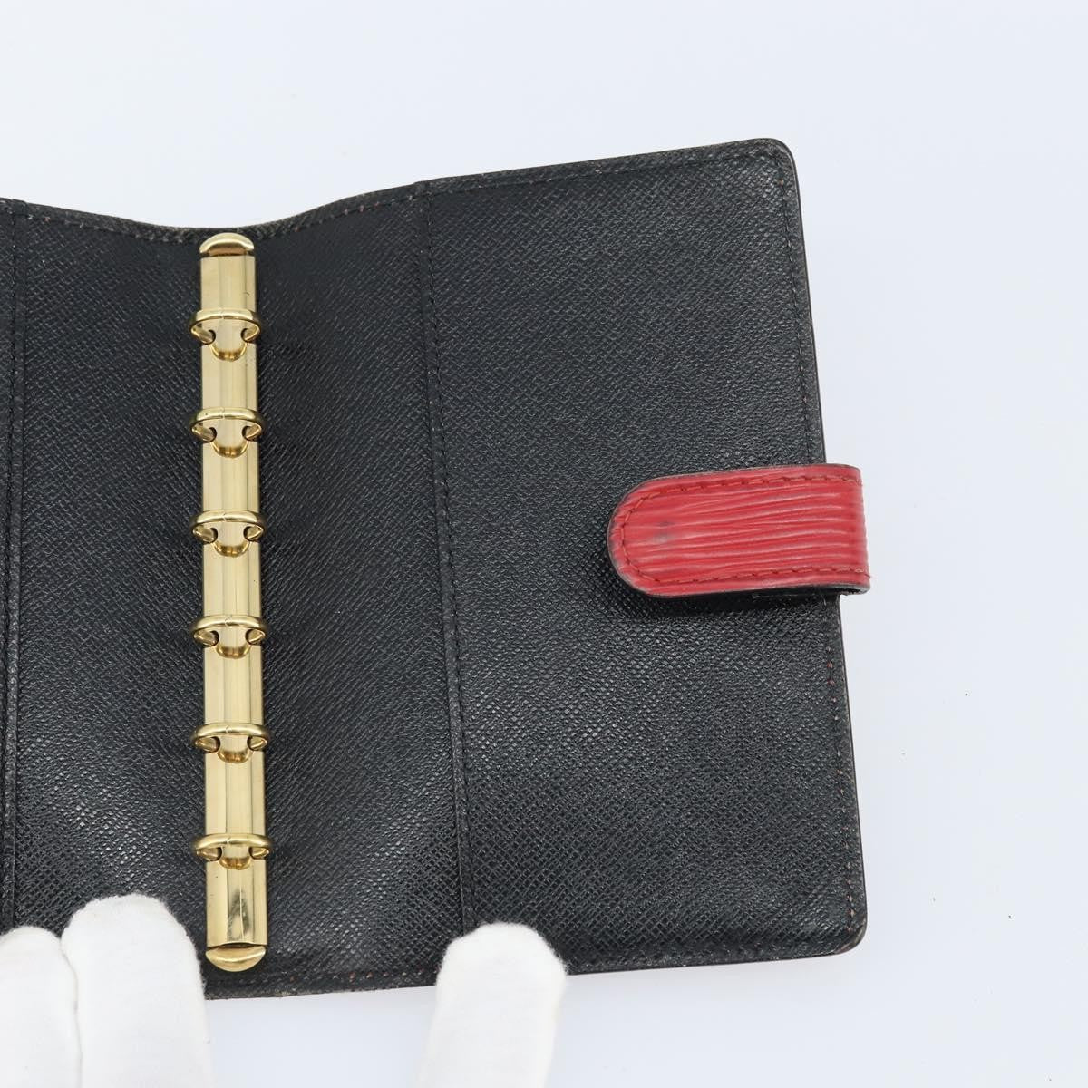 Louis Vuitton Agenda Cover Epi Leather Red Leather Wallets Accessory (Pre-Owned)