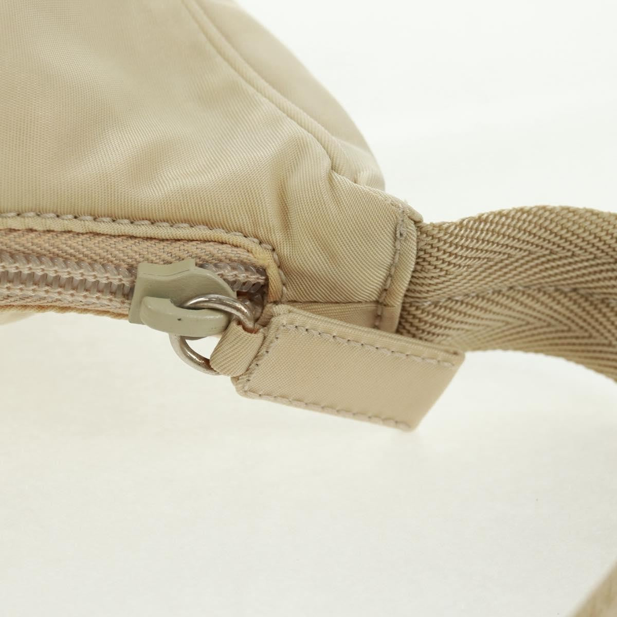 Prada Hobo Tessuto Beige Nylon Handbag (Pre-Owned)