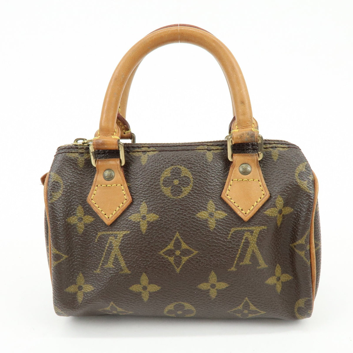 Louis Vuitton Speedy Mini Hl Monogram Canvas Brown Canvas Handbag (Pre-Owned)
