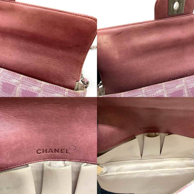 Chanel Travel Line Pink Canvas Shopper Bag (Pre-Owned)