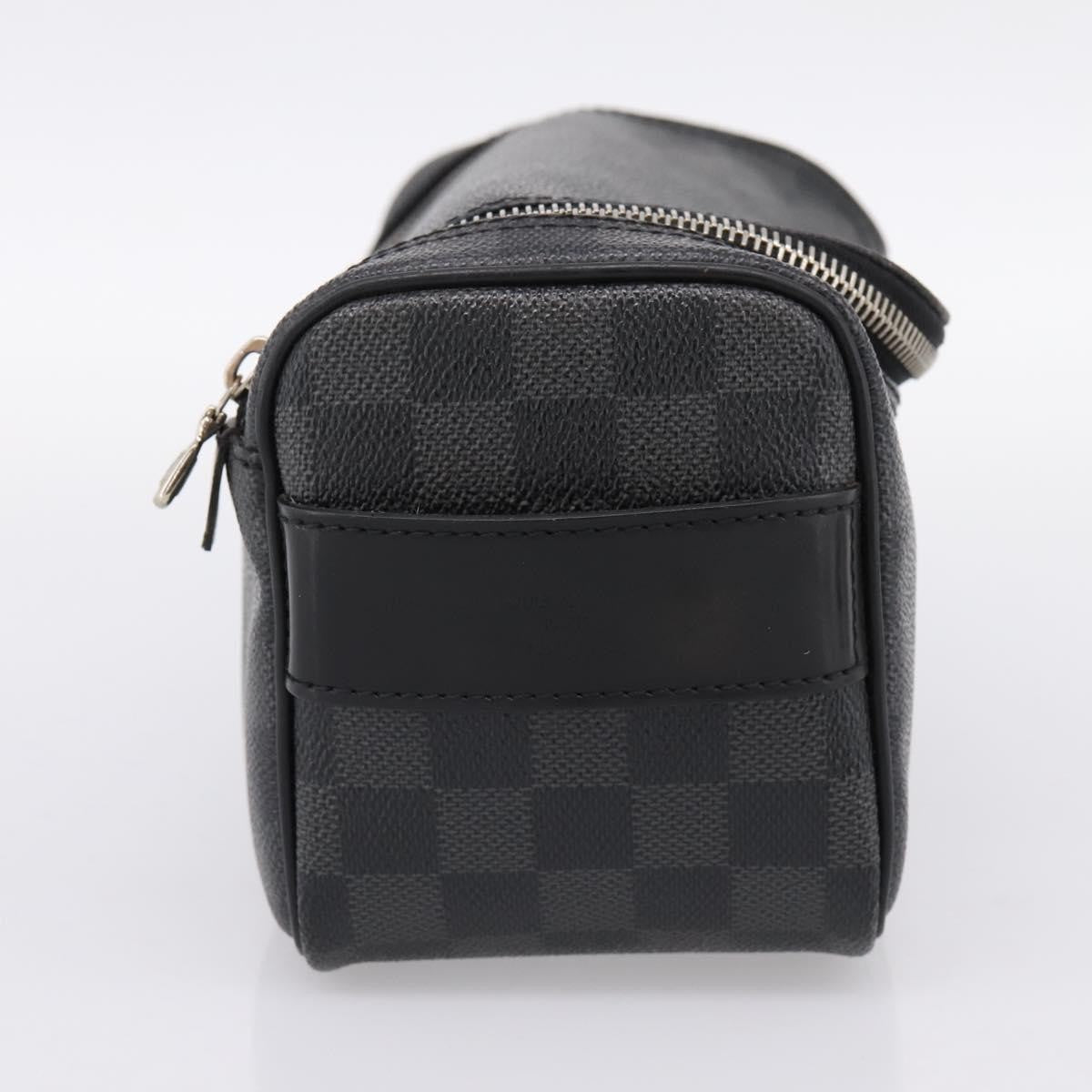 Louis Vuitton Trousse Toilette Damier Canvas Black Canvas Clutche & Pouche Bag (Pre-Owned)