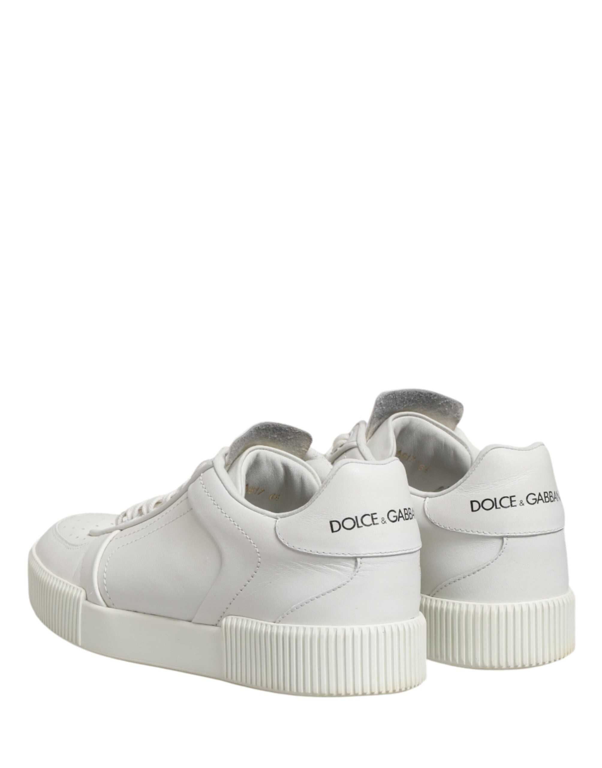 Dolce & Gabbana White MIAMI Calf Low Top Men Sneakers  Men's Shoes (Pre-Owned)