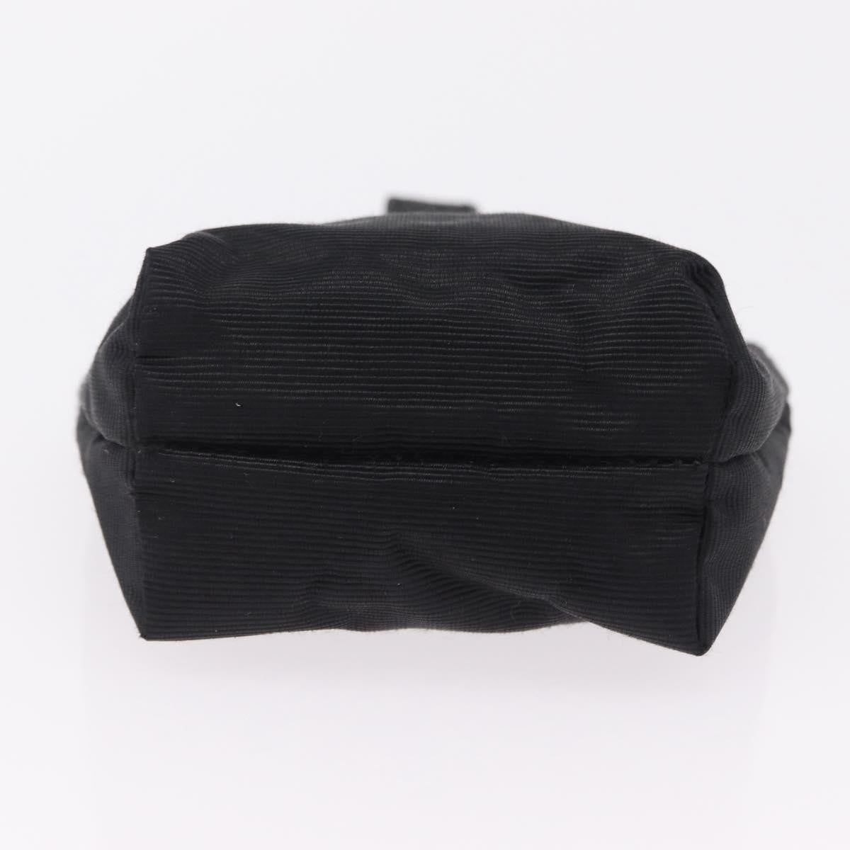 Celine Circle Logo Pouch Canvas Black Canvas Clutche & Pouche Bag (Pre-Owned)
