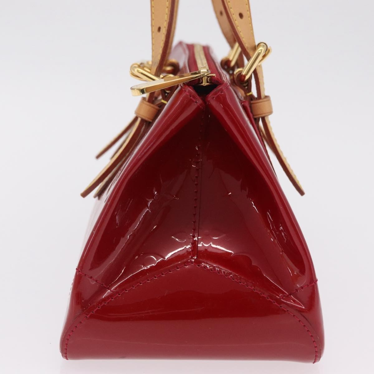 Louis Vuitton Rosewood Avenue Monogram Vernis Red Patent_Leather Handbag (Pre-Owned)