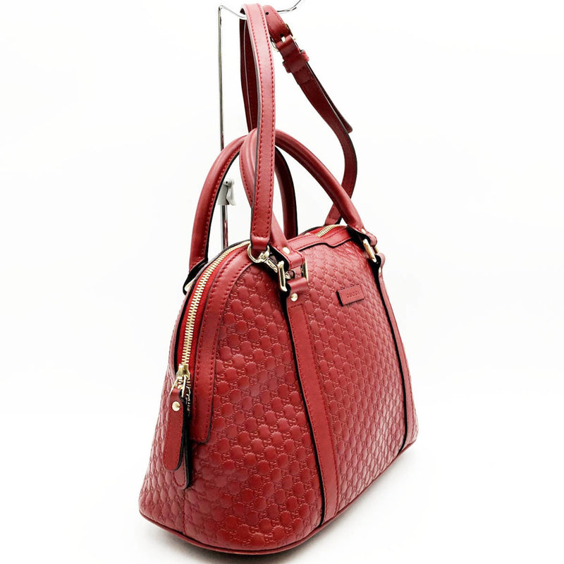 Gucci -- Red Leather Tote Bag (Pre-Owned)