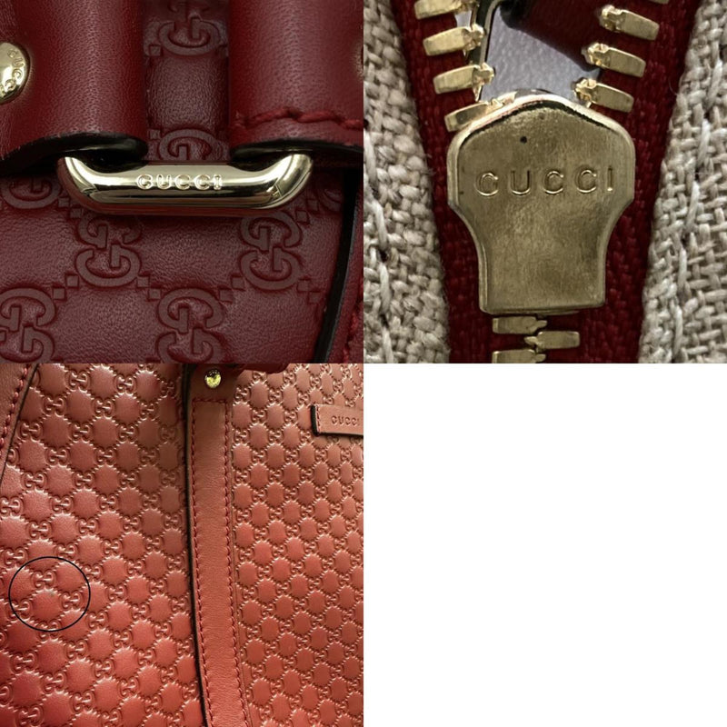 Gucci -- Red Leather Tote Bag (Pre-Owned)