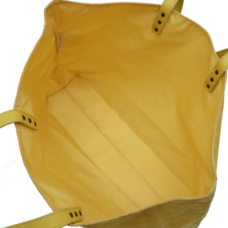 Bottega Veneta Yellow Synthetic Tote Bag (Pre-Owned)
