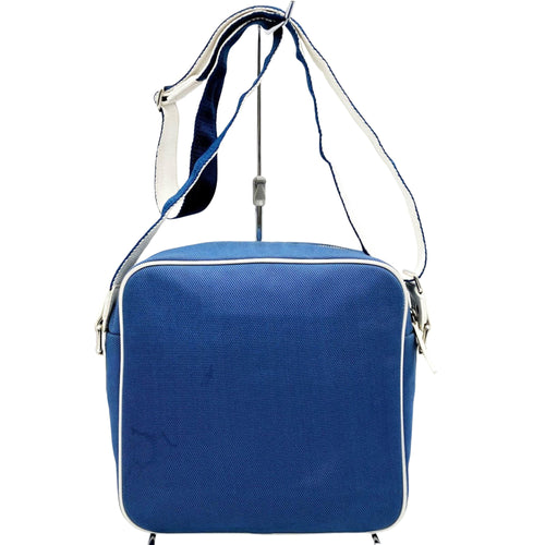 Chanel Coco Mark Blue Canvas Shoulder Bag (Pre-Owned)