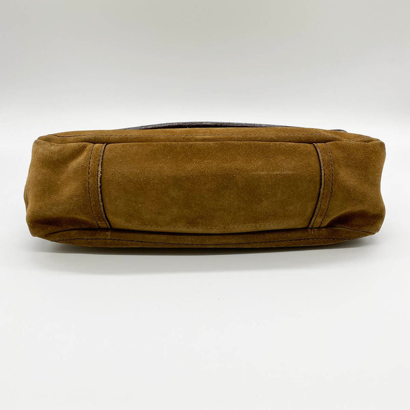 Prada Brown Suede Handbag (Pre-Owned)