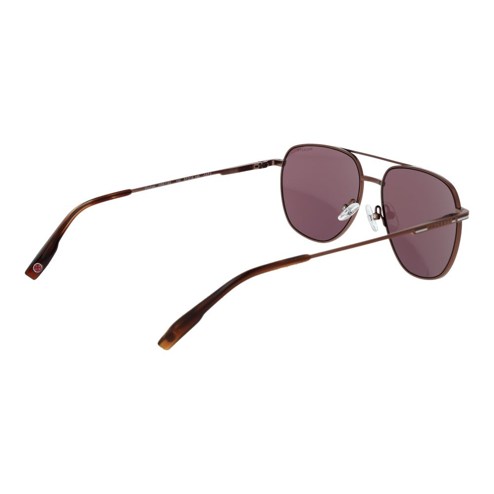 Hackett Brown Metal Men's Sunglasses