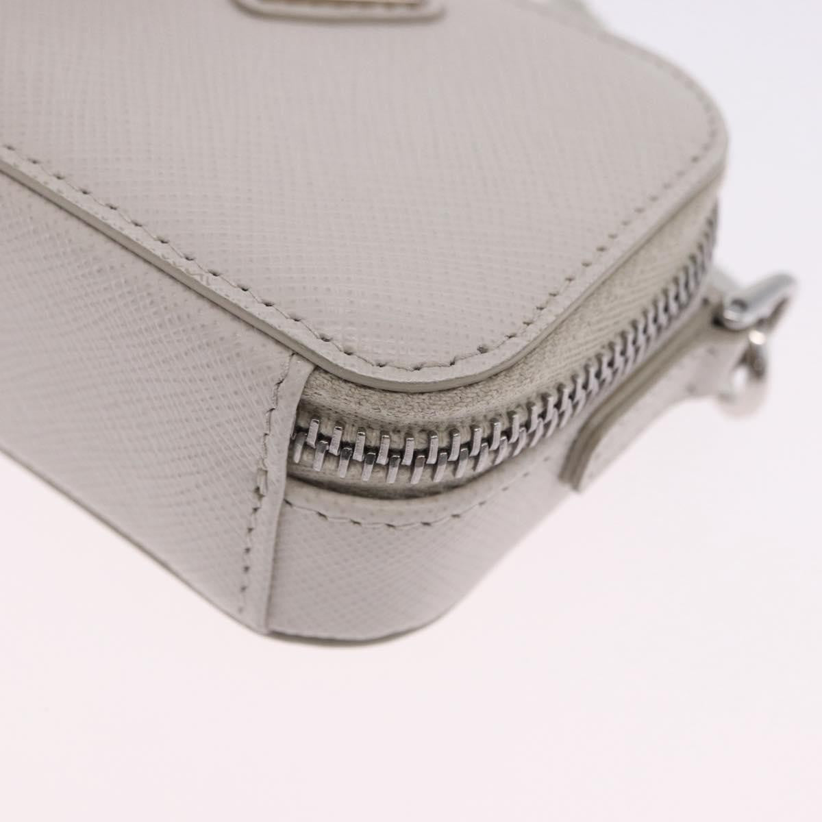 Prada Brique Camera Crossbody Bag Saffiano Leather Beige Leather Clutche & Pouche Bag (Pre-Owned)