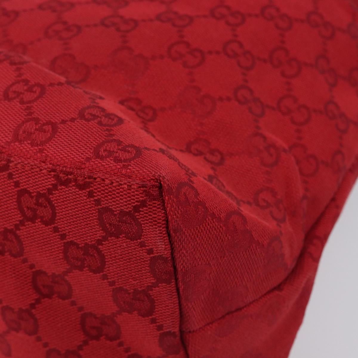 Gucci Double Pocket Zip Hobo Gg Canvas Red Canvas Shoulder Bag Bag (Pre-Owned)