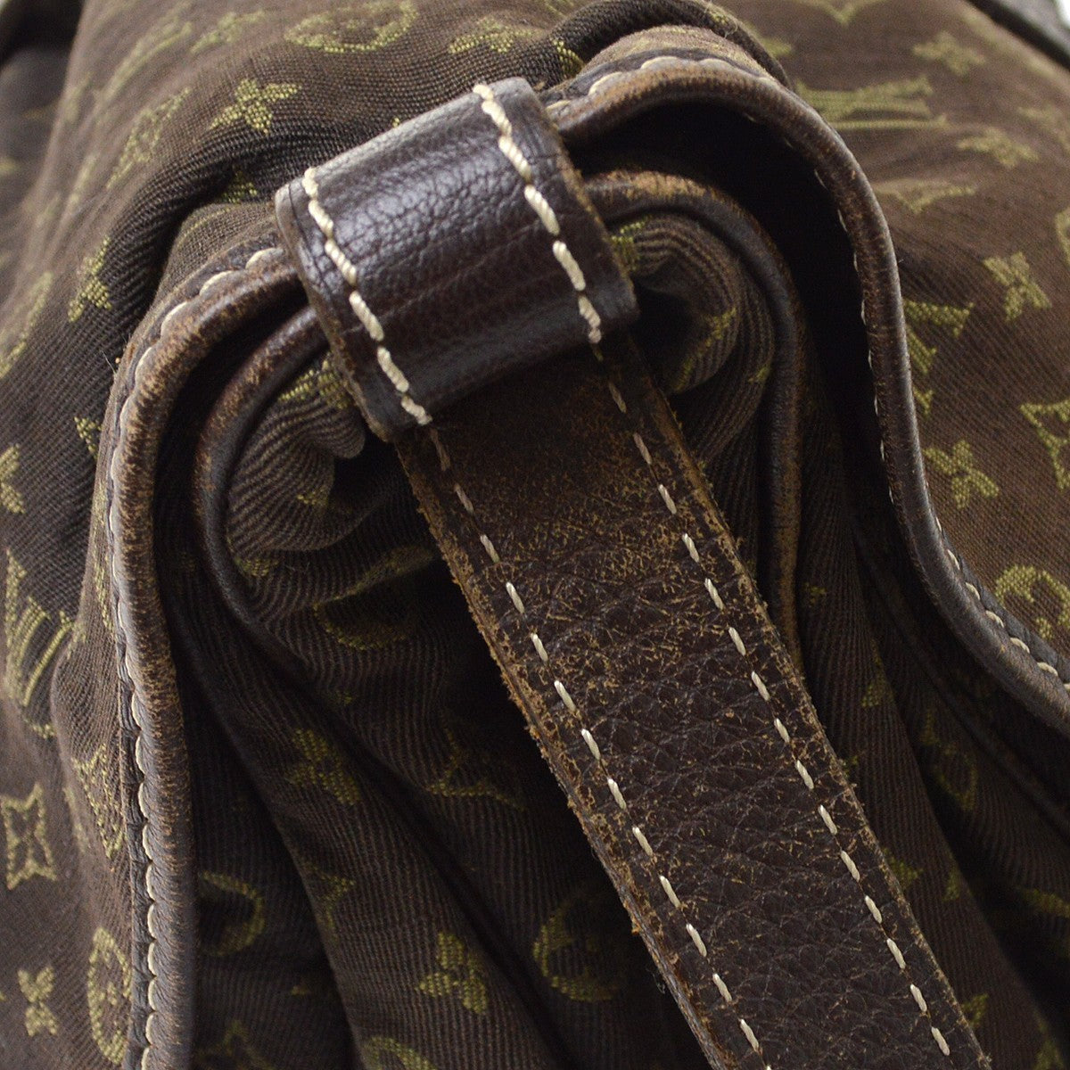 Louis Vuitton Saumur Mini Lin Brown Canvas Shoulder Bag Bag (Pre-Owned)